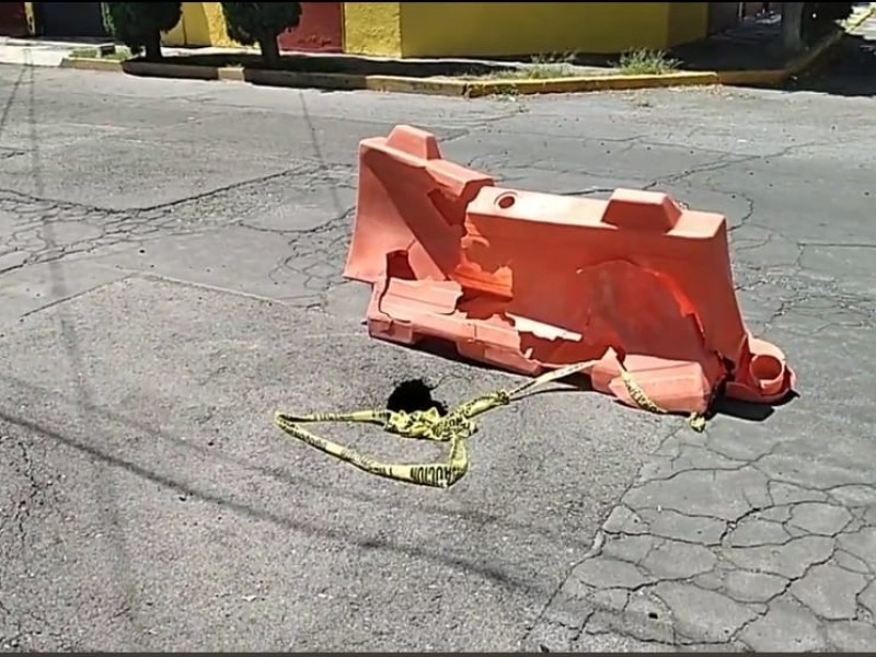 Hundimiento en Mayorazgo apareció luego de fuertes lluvias