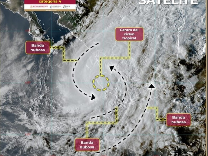 Huracán ‘Lidia’ tocó tierra, continuará generando lluvias puntuales en Colima