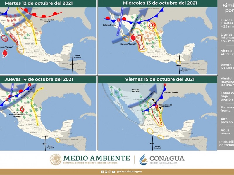 Huracán Pamela se encuentra al sur de Cabo San Lucas