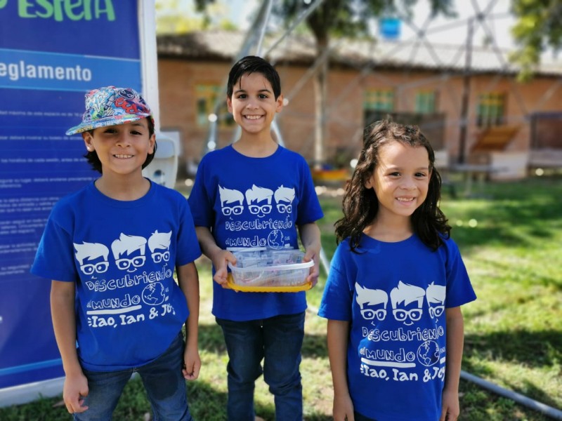 Lao, Lan y Joy, niños ejemplares guardianes del planeta tierra