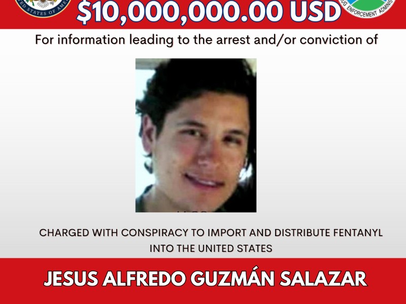 ICE ofrece 10 millones por Iván Jesús Guzmán Salazar