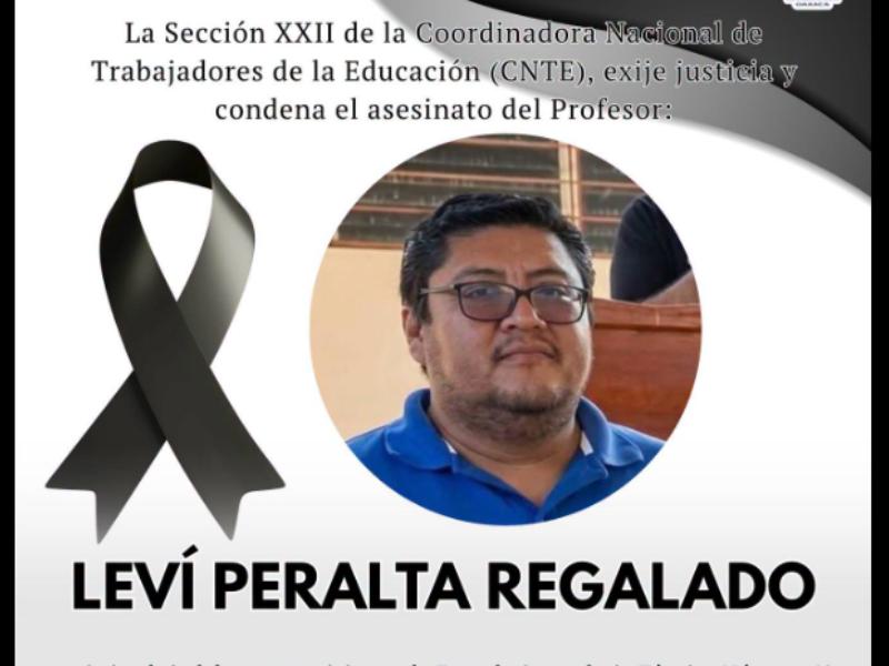 Identifica magisterio oaxaqueño a maestro asesinado en San Blas Atempa