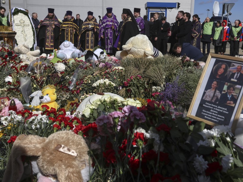 Identifican a 134 víctimas del atentado terrorista en Rusia