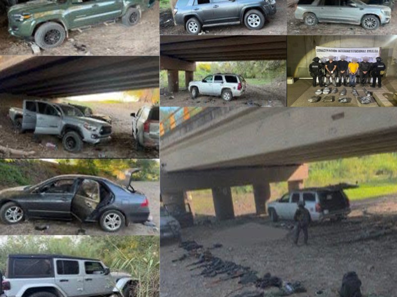 Identifican a 4 presuntos sicarios detenidos en enfrentamiento en La Brecha, Guasave