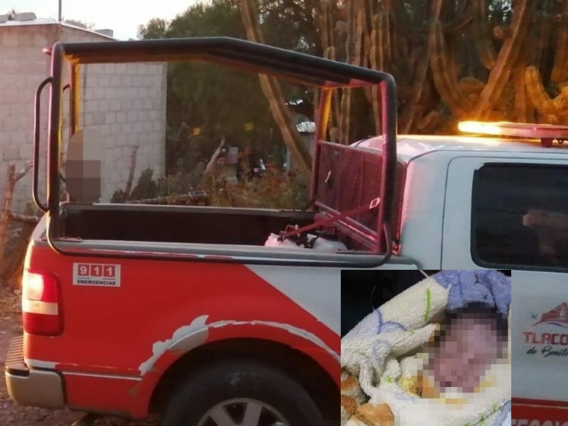 Identifican a la presunta madre del bebé abandonado en Tlacotepec