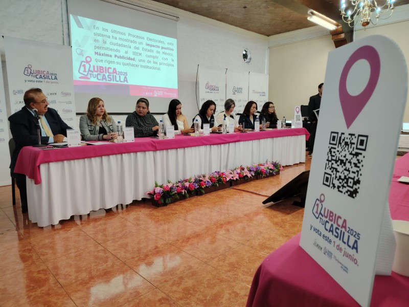 IEEM lanza plataforma para ubicar casillas el 1 de junio