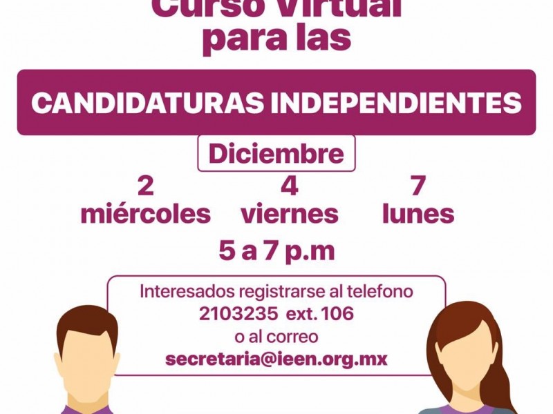 IEEN capacitará a los aspirantes a candidatos independientes