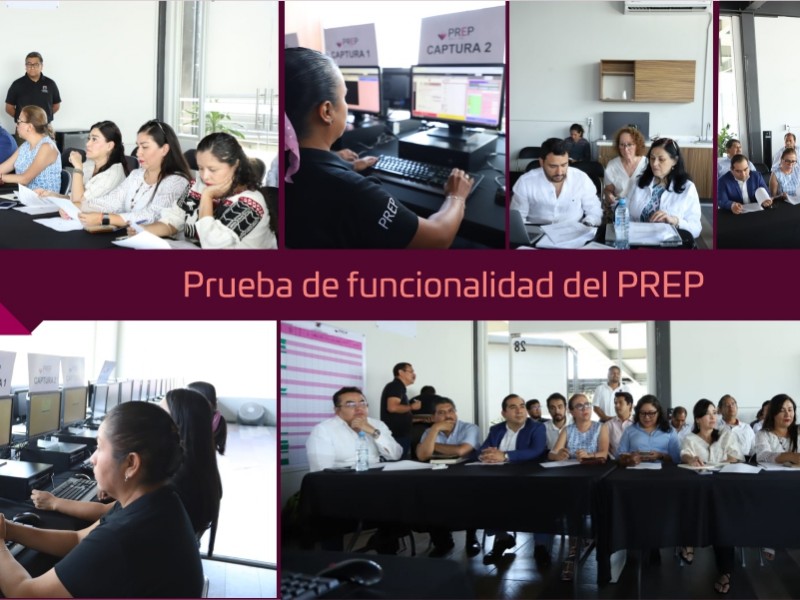 IEEPCO realiza prueba funcional del PREP para elecciones 2024