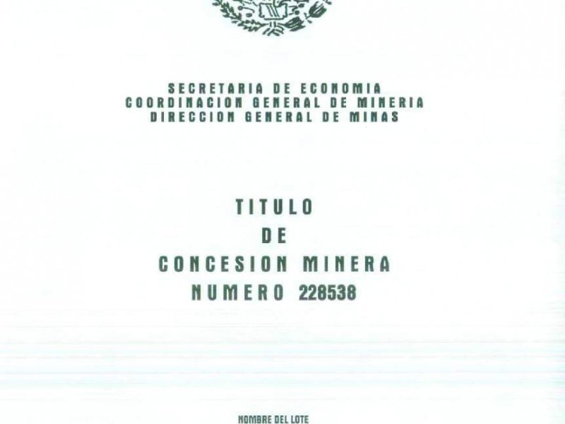 IGAVIM exhibe título de minera en Nicolás Bravo