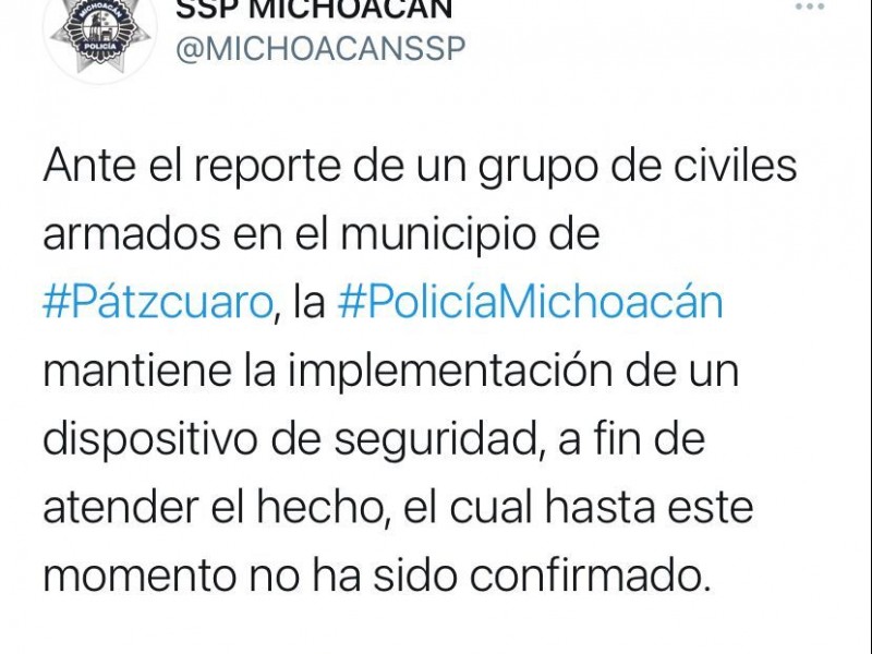 Implementa SSP operativo de seguridad en Pátzcuaro