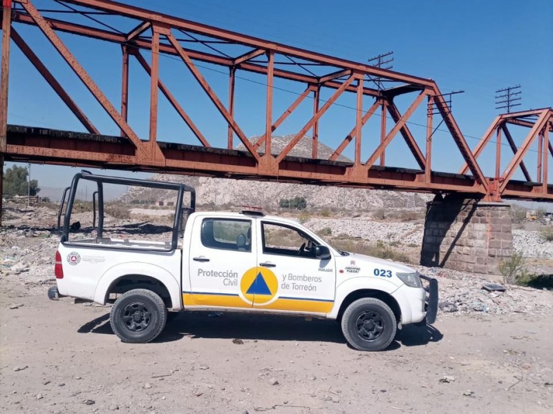 Implementan operativo en Torreón por derivación de agua sobre Nazas