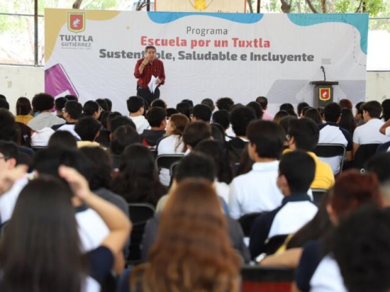 Implementan programa “Escuela por un Tuxtla Sustentable, Saludable e Incluyente”