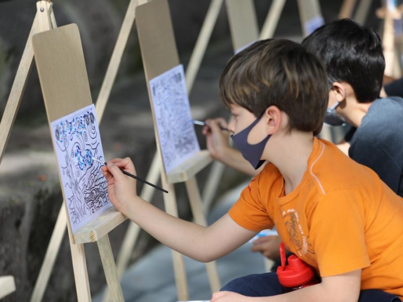 Implementan taller de pintura gratuito para niños en Morelia