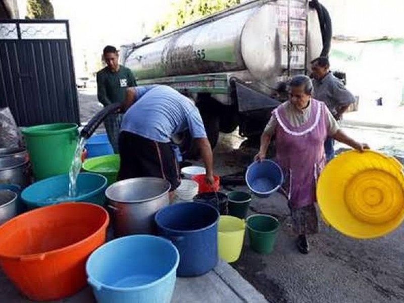 Implementan tandeo de agua en 12 municipios