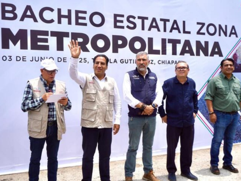 Impulsan rehabilitación de vías urbanas en Chiapas
