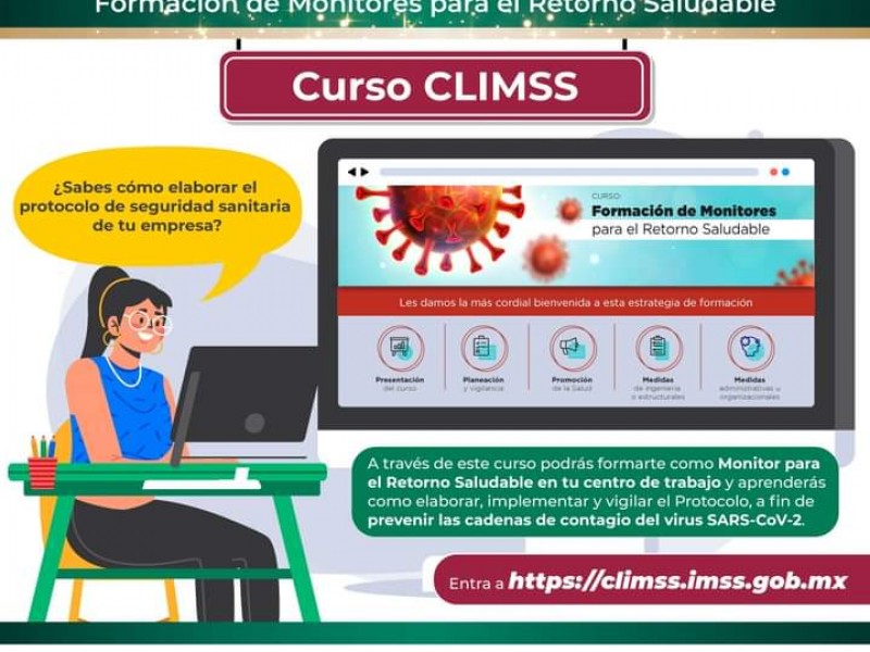 IMSS continúa ofreciendo cursos contra el Covid