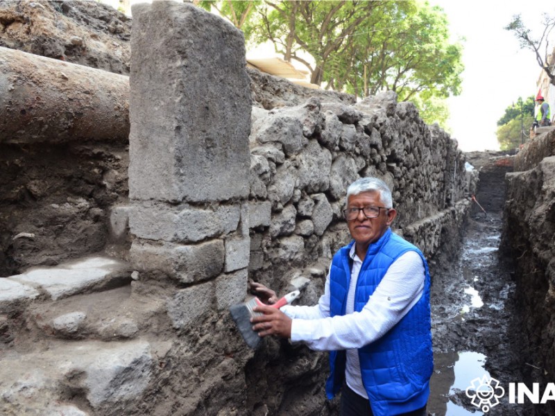 INAH encuentra muro novohispano en La Lagunilla, CDMX