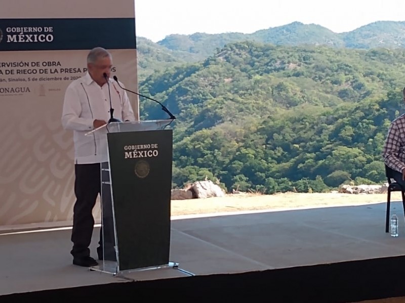 Inaugura AMLO acueducto Miravalles y Distrito de riego 111