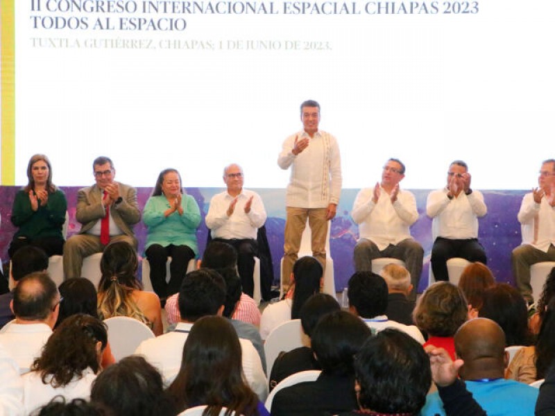 Inaugura Rutilio Escandón Congreso Internacional Espacial Chiapas 2023