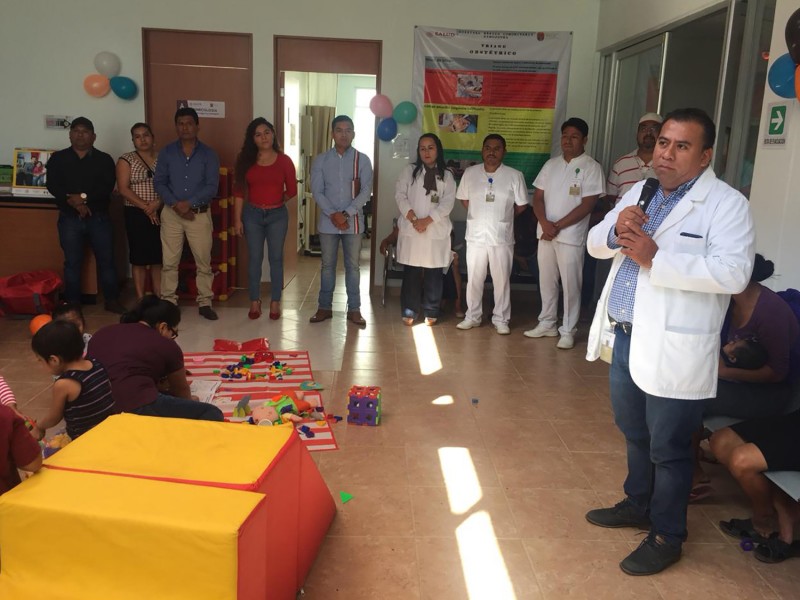 Inaugura SSA área de estimulación infantil