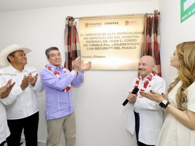 Inauguran área de alta especialidad en hospital de Tonalá