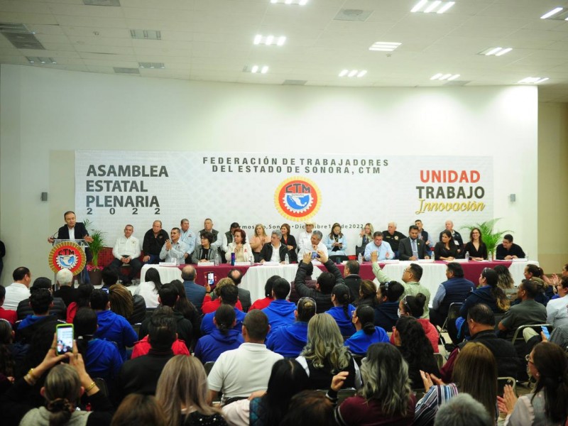 Inauguran Asamblea Estatal Plenaria de la CTM Sonora