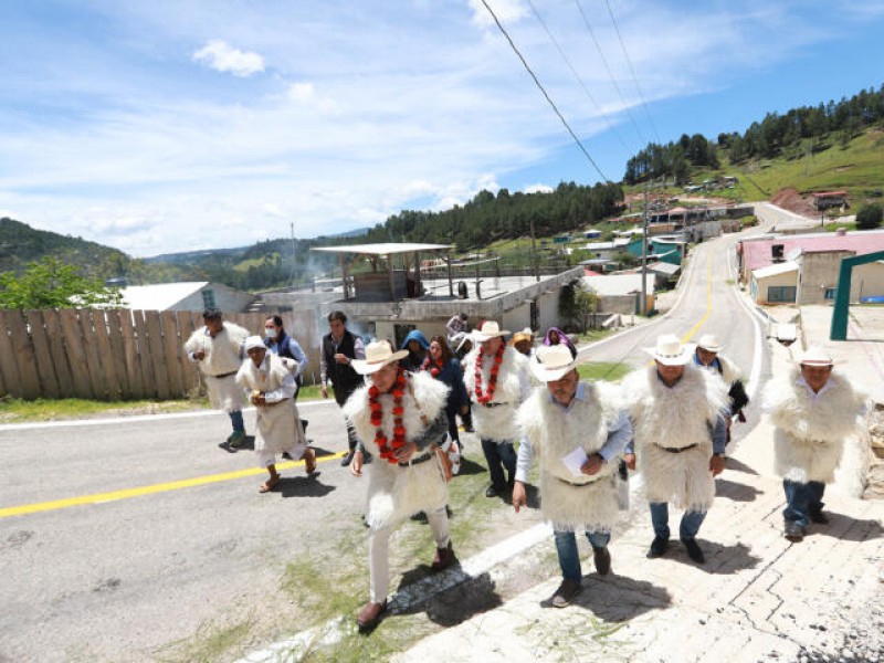 Inauguran autoridades Camino San Antonio Las Rosas-Candelaria-SCLC