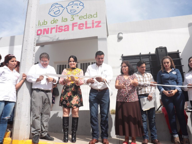 Inauguran club de la 3ra edad Sonrisa Feliz