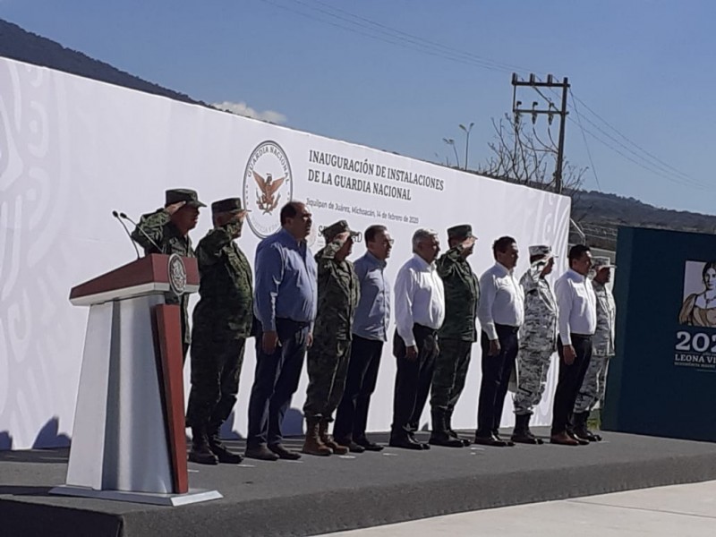 Inauguran cuarteles de la GN en la Ciénega