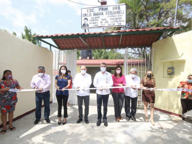 Inauguran espacios educativos en la capital de Chiapas