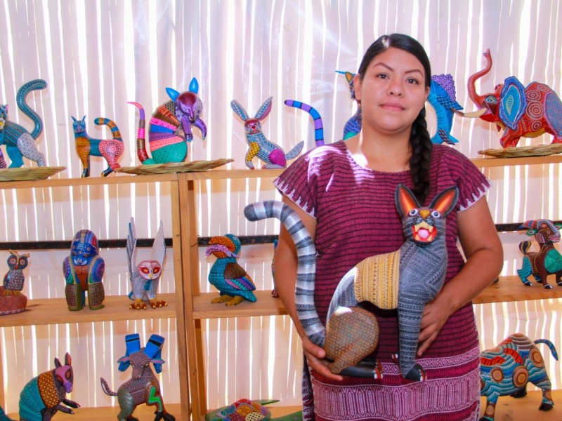 Inauguran feria artesanal de Alebrijes en San Antonio Arrazola