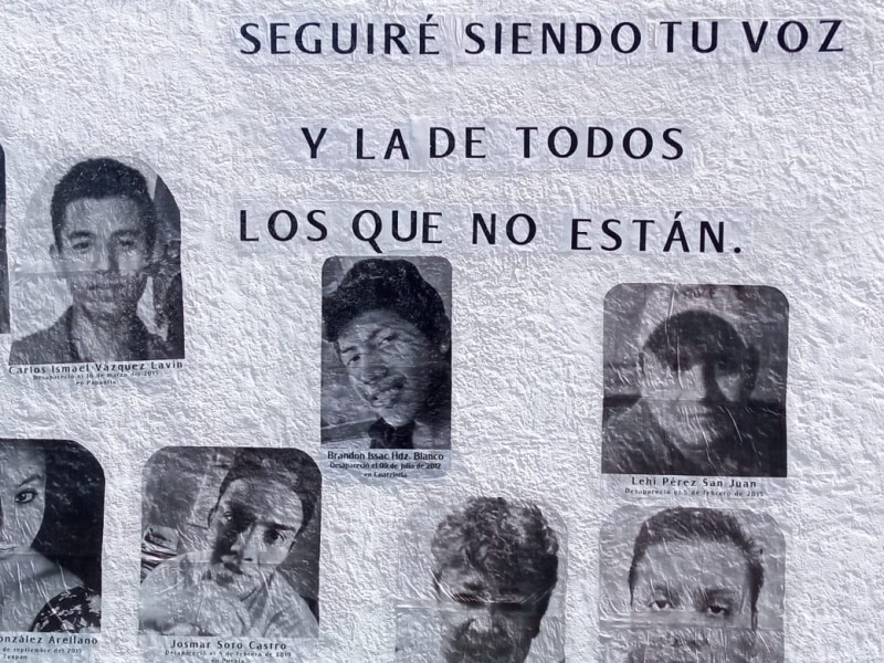 Inauguran Fotomural de personas desaparecidas en Poza Rica