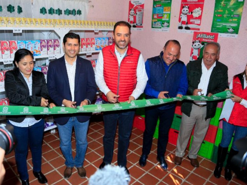 Inauguran lecherías Liconsa en Zacatecas