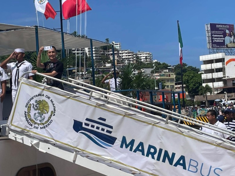 Inauguran Marinabus en Acapulco: costará 60 pesos para turistas