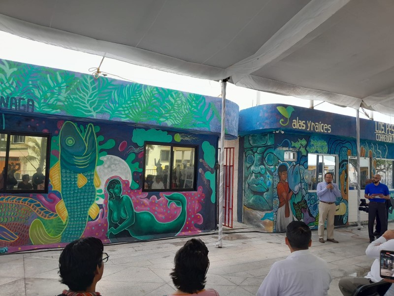 Inauguran Mural Marino en el muro de pescadores