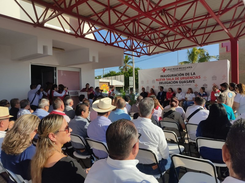 Inauguran nueva sala de emergencia en Cruz roja delegación Guasave