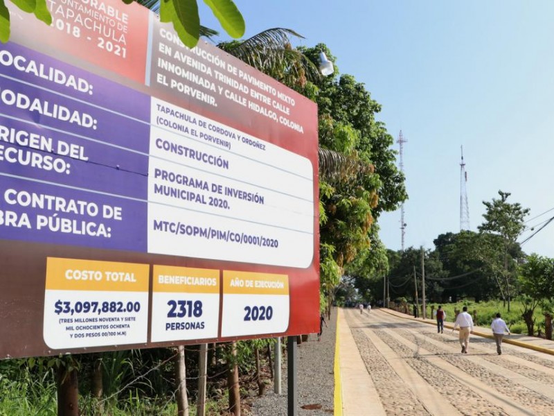 Inauguran obras de infraestructura vial en Tapachula