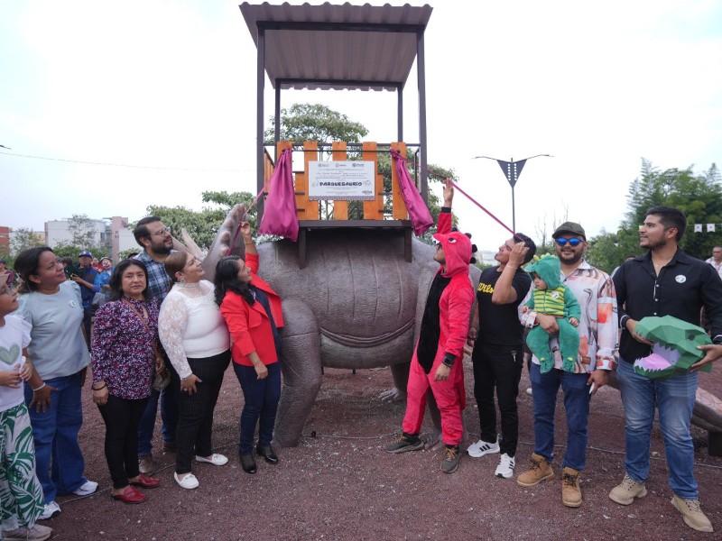 Inauguran Parquesaurio en el municipio de Emiliano Zapata