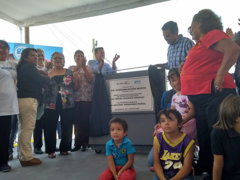 Inauguran pavimentación de la Comunicación Norte