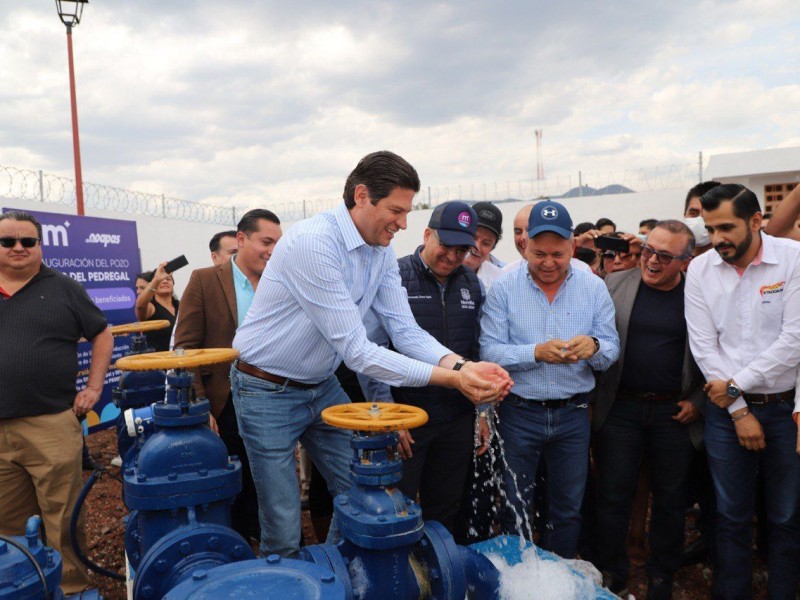 Inauguran pozo de agua en Villas del Pedregal