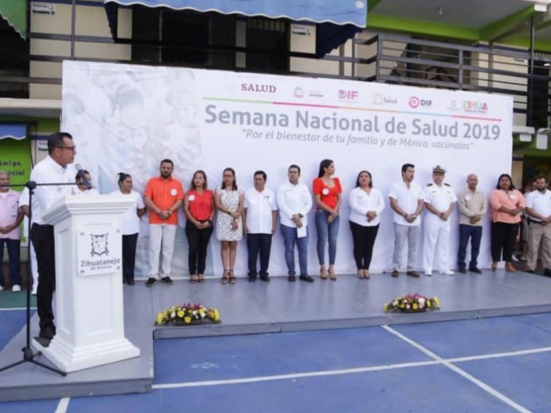 Inauguran primera semana nacional de salud en Zihuatanejo