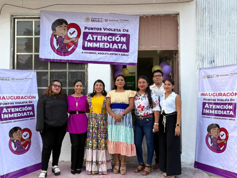 Inauguran “Punto Violeta” en Tehuantepec para atención integral a mujeres