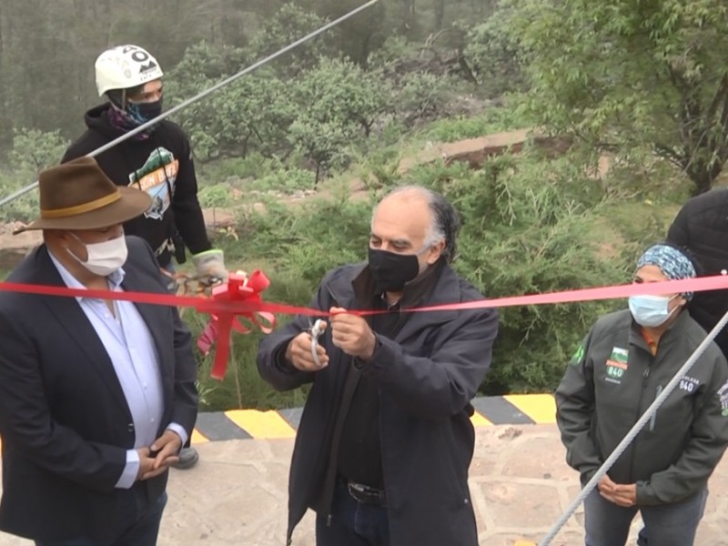 Inauguran segunda línea de la Tirolesa