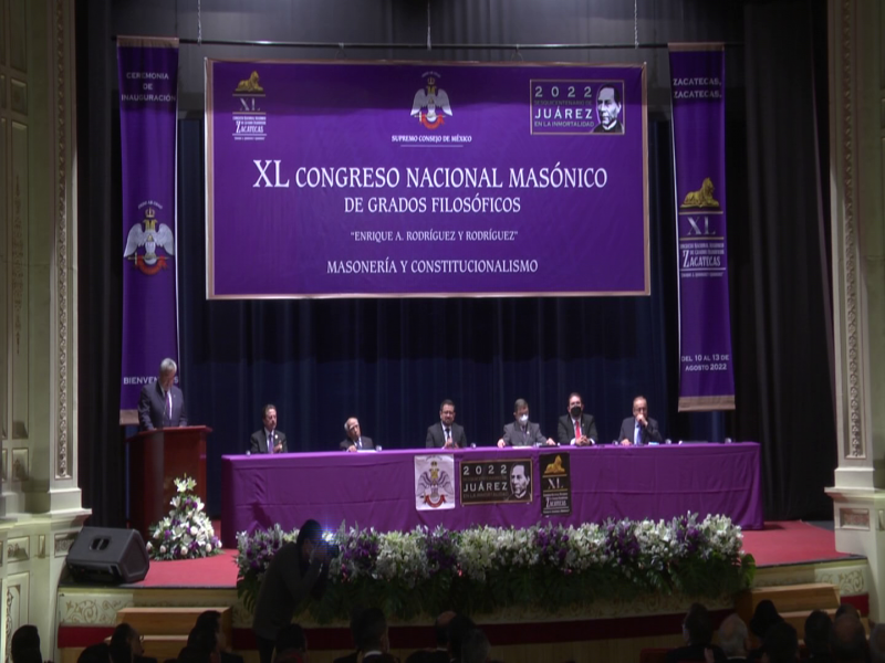 Inauguran XL congreso nacional masónico