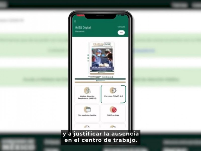 Incapacidad por COVID19 se puede tramitar en línea ante IMSS