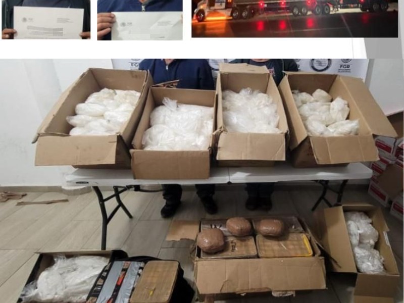 Incauta FGR 110 kilos de metanfetamina y 2 de opio