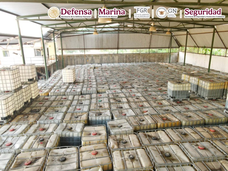 Incautan 1.5 millones de litros de hidrocarburo en Tabasco