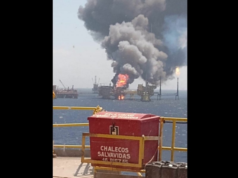 Incendio controlado Plataforma Campeche