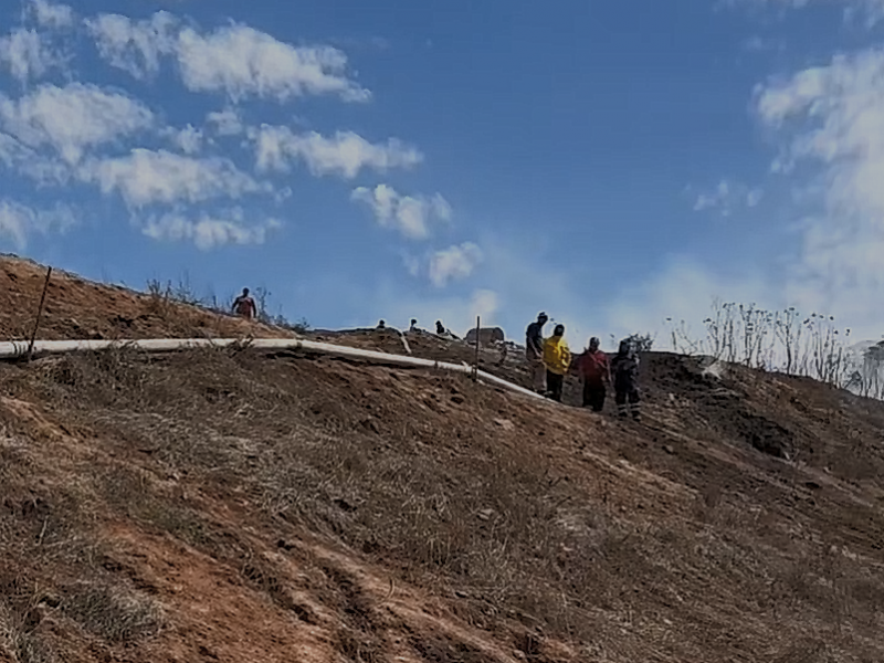 Incendio del Iztete: implementa sistema de riego municipio de Tepic