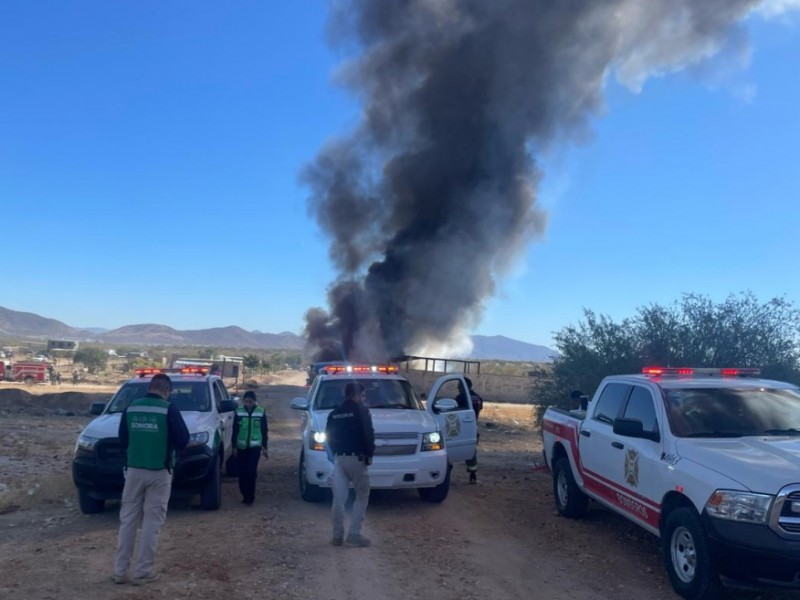 Incendio de huachicol deja cuatro personas lesionadas